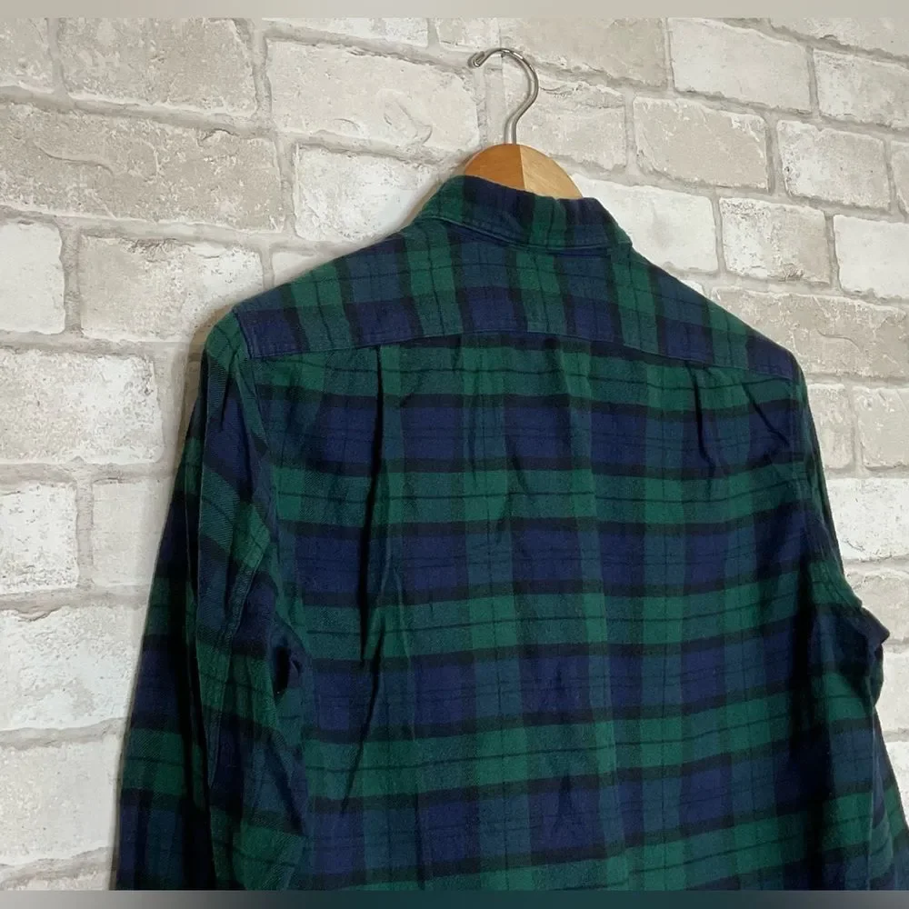 J. Crew Checkered Plaid Flannel Size S